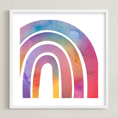 This is a hot pink art by Kathy Par called magical rainbow