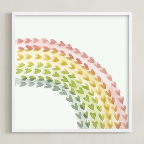 This is a pastel multi-color art by Tina Faselli called somewhere in the rainbow