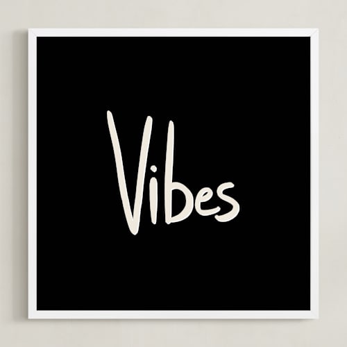 This is a rich black art by Erika Firm called vibes