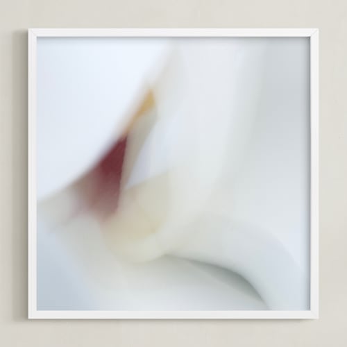 This is a maroon art by Sarah Luna called modern magnolia