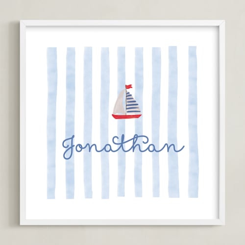 This is a ocean nursery wall art with standard by Creo Study called beach club