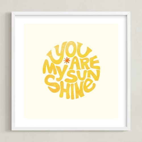 This is a sunflower nursery wall art by Carrie ONeal called forever sunshine