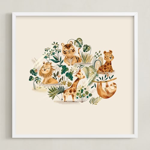 This is a sand nursery wall art by Vivian Yiwing called wild