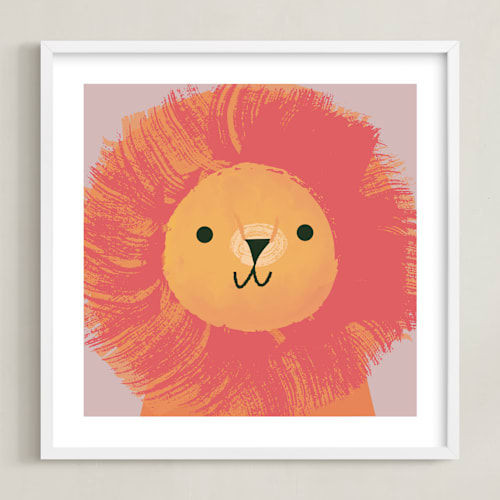 This is a neutral nursery wall art by Lori Wemple called king of the jungle