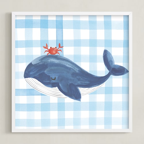 This is a sea nursery wall art with standard by Teju Reval called sea friends 1