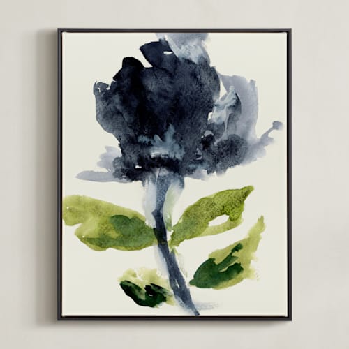 This is a slate art by Deborah Velasquez called blue mist no.2