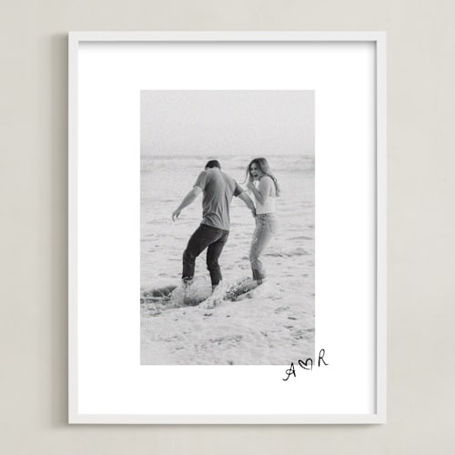 This is a graphite photo art by Claudia Orengo called scripted heart: framed photo