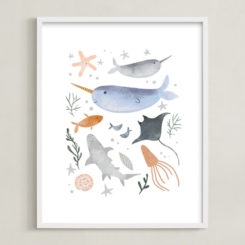This is a ocean art by Hannah Williams called sea life