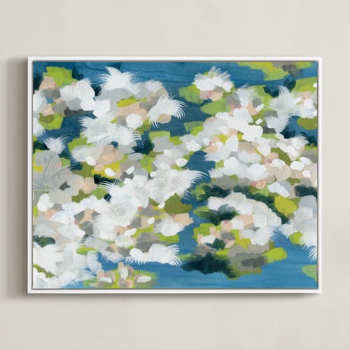 This is a ocean blue art by Denise Wong called verdant