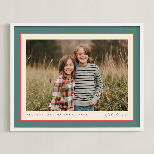 This is a holly sprig photo art by Carolyn MacLaren called ribbon frame: landscape framed photo