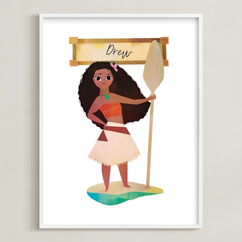 This is a deep sea disney art by Lori Wemple called disney's moana the voyager