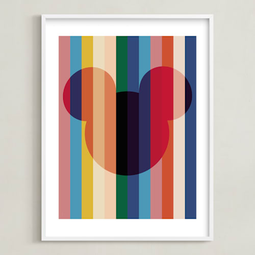 This is a rainbow disney art by Baumbirdy called bright stripes