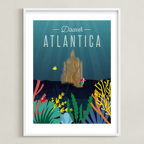 This is a deep sea disney art by Erica Krystek called discover atlantica