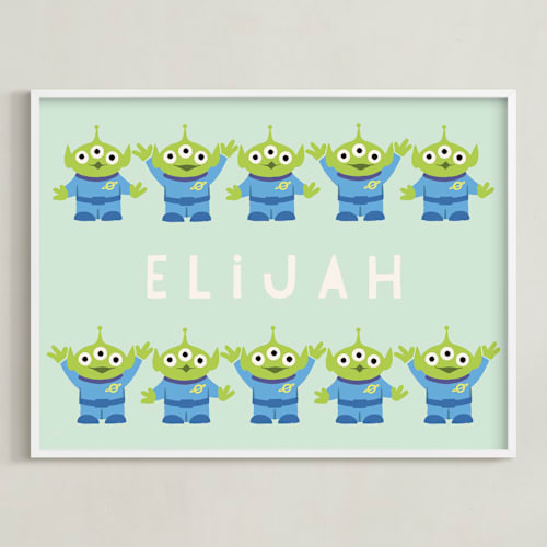 This is a wasabi disney art by Vivian Yiwing called disney and pixar's toy story aliens