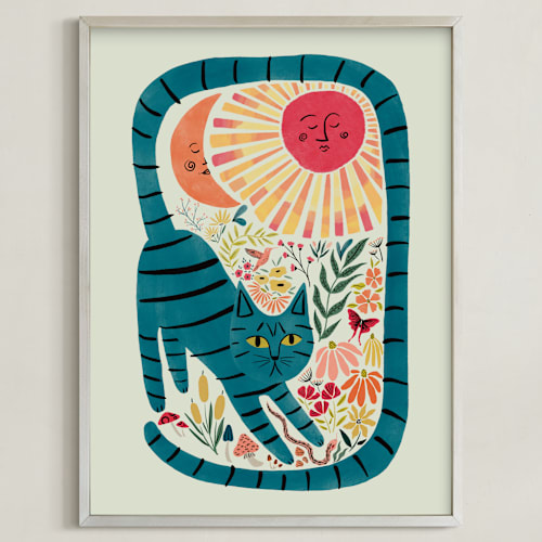 This is a abysmal teal art by Megan Zang called synchronized nature