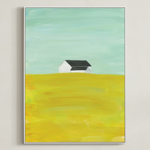 This is a wheat art by Robin Ott called rural midwest