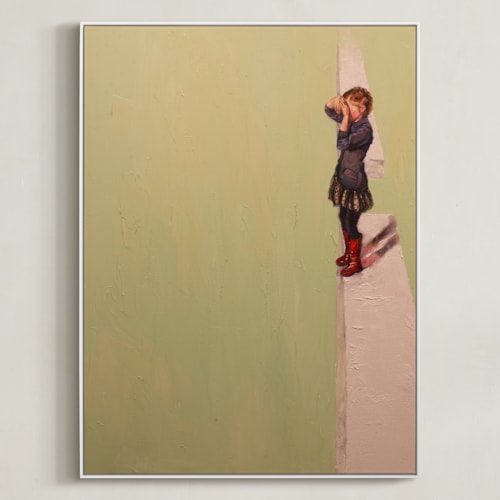 This is a minty lime art by Jamie Peterson called vantage point