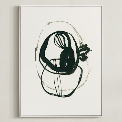 This is a black, white, beige art by Catilustre called black 03