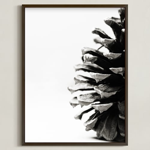 This is a grey art by Alexis Arnold called pine cone