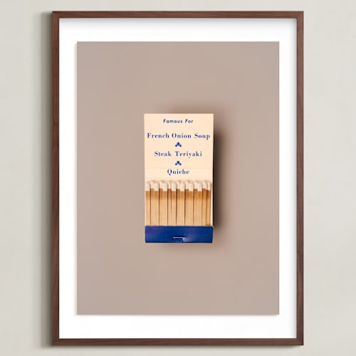 This is a french onion blue art by Andrew McClintock called famous food blue