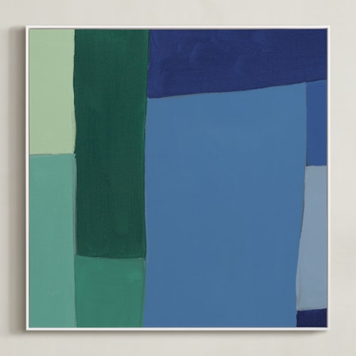 This is a blue art by Anna Veit Nowak called structured rainbow 3