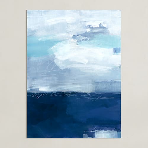 This is a indigo blue art by AlisonJerry called weight of indigo water