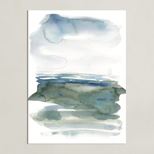This is a sea green art by Kelly Witmer called ocean landscape
