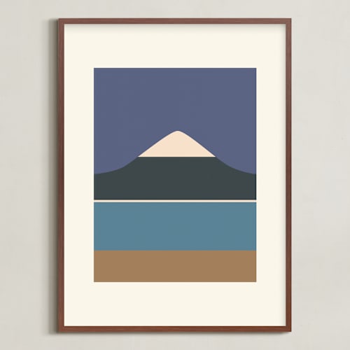 This is a purple peaks art by Roseanne Kenny called horizons set 4