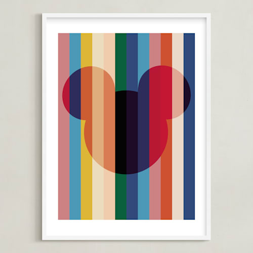 This is a rainbow disney art by Baumbirdy called bright stripes