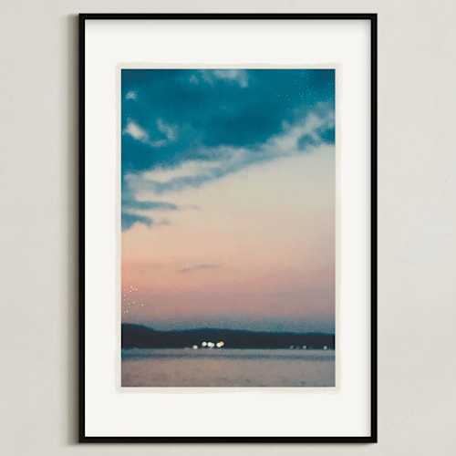This is a lake blue art by Beth Scott Design called lake lights