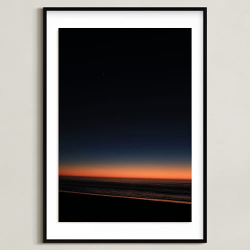 This is a sunset orange art with standard by Dani Adams called night fall