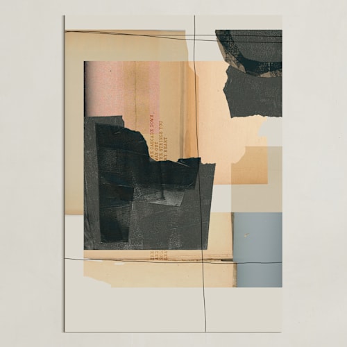 This is a peachy art by Maja Cunningham called crossings 1