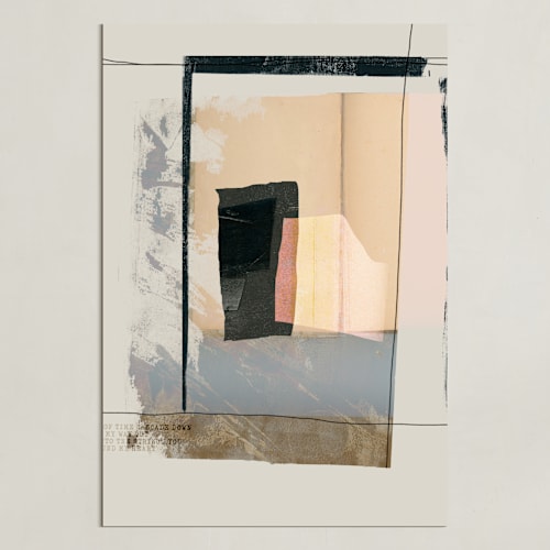This is a peachy art by Maja Cunningham called crossings 2
