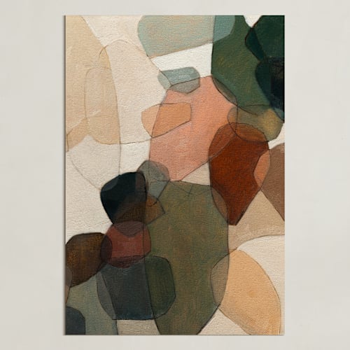 This is a rust art with standard by Wendy Keller called venn triptych 2