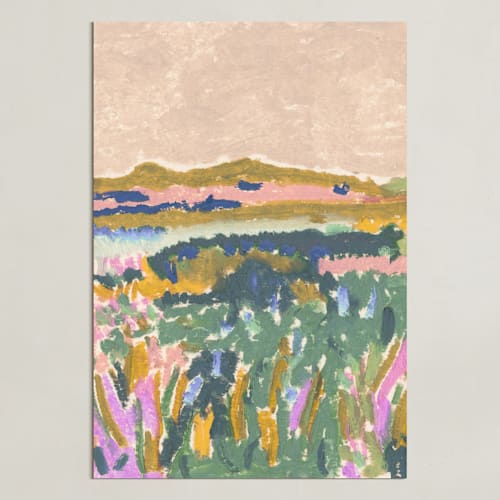 This is a peach art with standard by Alisa Galitsyna called across the fields 1