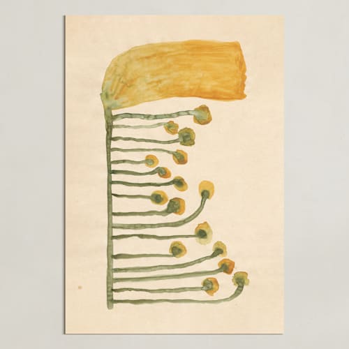 This is a goldenrod yellow art by Alisa Galitsyna called dream garden blooms 2