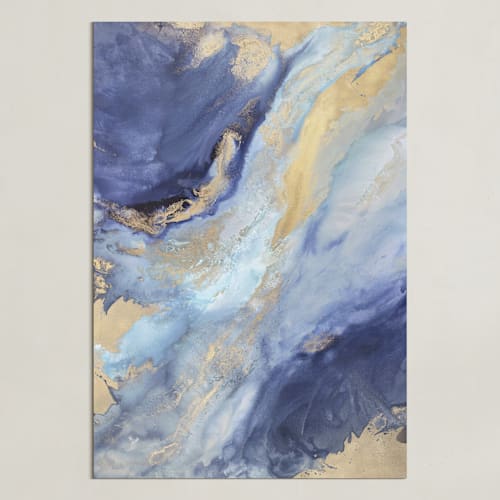 This is a indigo art by Julia Contacessi called olympia rises