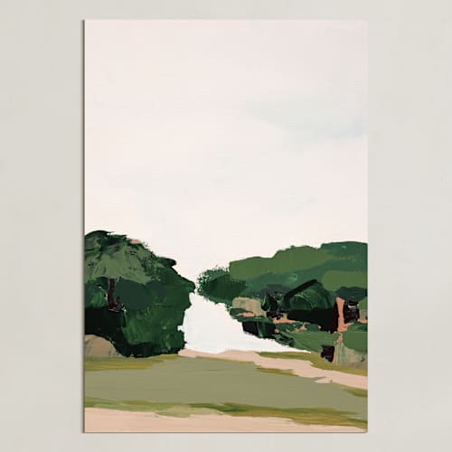 This is a green art with standard by Caryn Owen called california oak woodlands 2