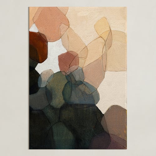 This is a slate art with standard by Wendy Keller called venn triptych 1