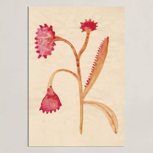 This is a crimson red art by Alisa Galitsyna called dream garden blooms 3