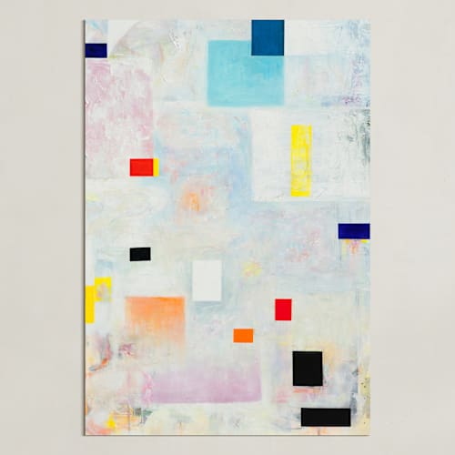 This is a multi-colored art by Elle Youm called rhythm of color
