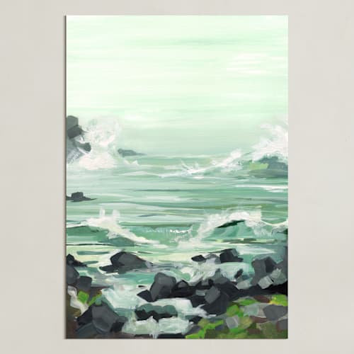 This is a sea spray green art with standard by BROOK PAGE called west coastal 2