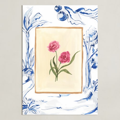 This is a vanilla art by Teju Reval called toile blooms 1