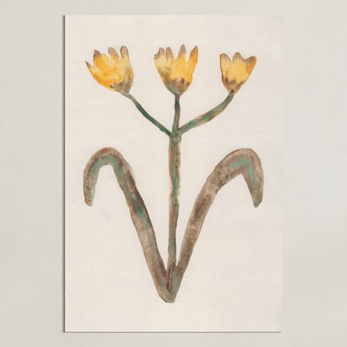 This is a dandelion yellow art with standard by Alisa Galitsyna called the morning garden 1