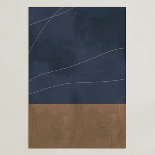 This is a midnight blue art with standard by Alicia Abla called midnight in my garden 2