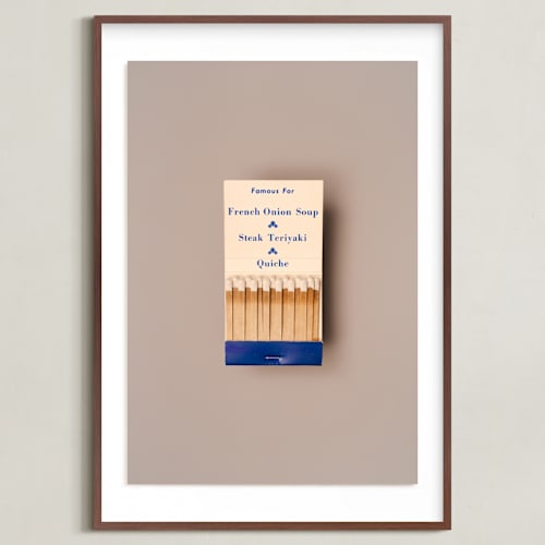 This is a french onion blue art by Andrew McClintock called famous food blue