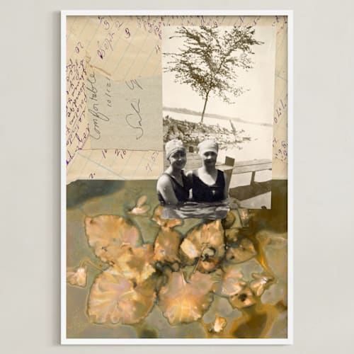 This is a vintage paper art with standard by raven erebus called summer long forgotten