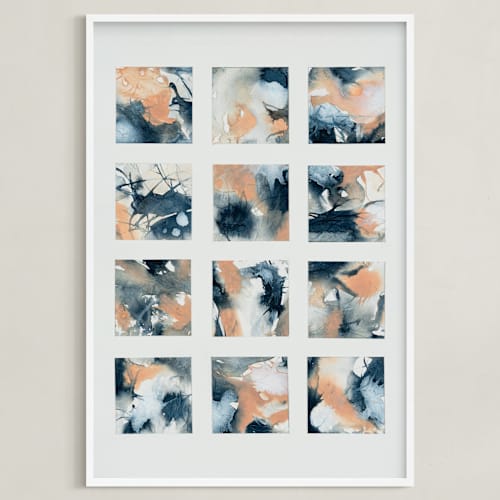 This is a indigo art by LeAnne Roberts called sunsets