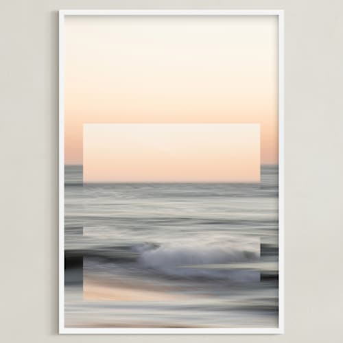 This is a sunset blush art with standard by Shannon Howard called sea meets sky 2