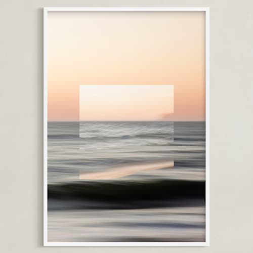 This is a sunset blush art with standard by Shannon Howard called sea meets sky 3